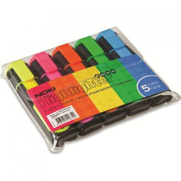 Noki Fosforlu Kalem 5 Li 90005Pvc