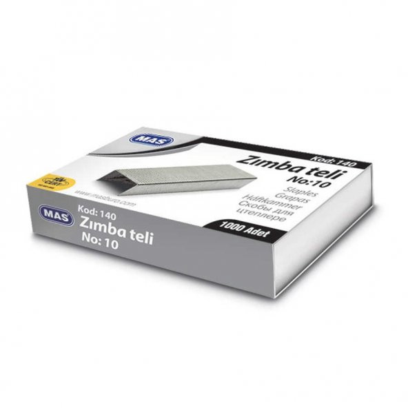 Mas 140 Zımba Teli No:10 Beyaz 10 PAKET - 2