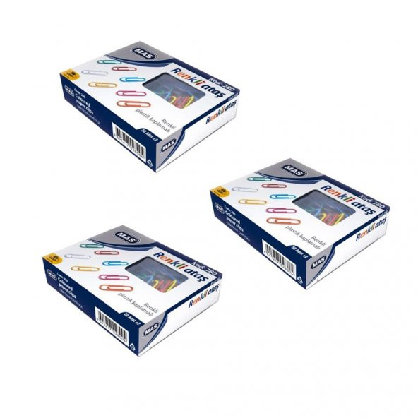 Mas 280 PLS Renkli Ataç ( Pvc Kaplı ) 28 Mm 3 Adet