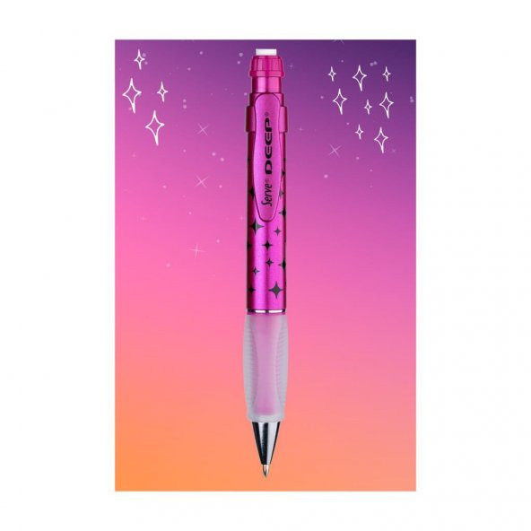 Serve Deep Versatil Kalem Uzay Temalı - Metalik Pembe - 3