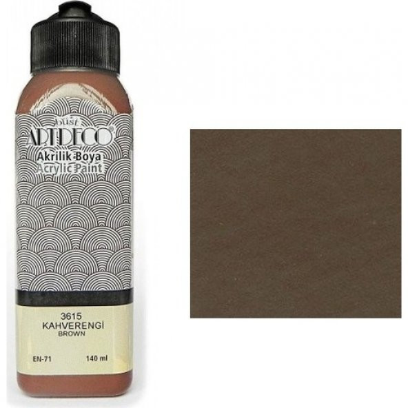 Artdeco Akrilik Boya 140 Ml Kahverengi Y-070R-3615