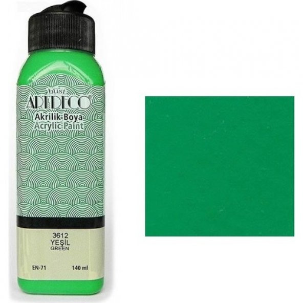 Artdeco Akrilik Boya 140 Ml Yeşil Y-070R-3612 ürün görseli 1