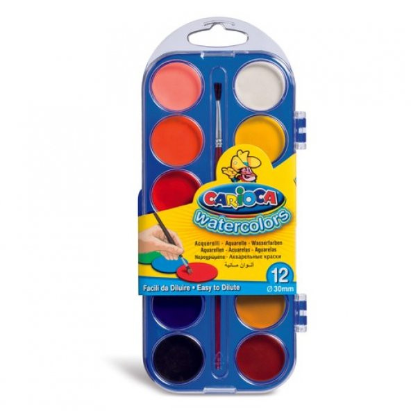 Carioca Sulu Boya - 12li Plastik Kutuda - 1