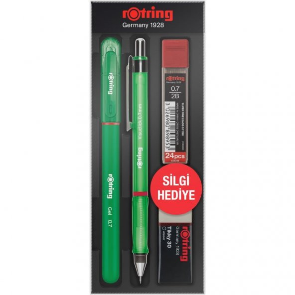 Rotring Visuclick + Jel Okul Seti 0.7 mm Yeşil