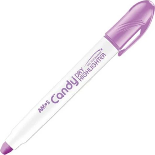 Amos Dry Highlighter Fosforlu Jel Kalem Pastel Mor ürün görseli