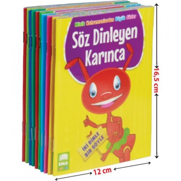 Minik Kahramanlardan Büyük Sözler Serisi (10 Kitap, 1. Ve 2. Sınıflar İçin) - Emine Korkmazer