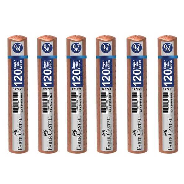 Faber-Castell Grip Min 0.7 2B 60MM 120'Lİ Tüp Rose Gold 6'LI