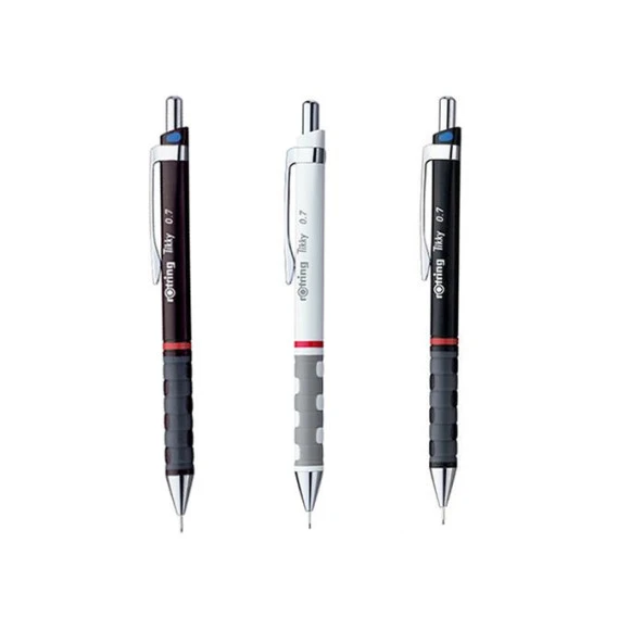 Rotring Tikky Versatil Kalem 0.7 mm Bordo-Siyah-Beyaz ürün görseli