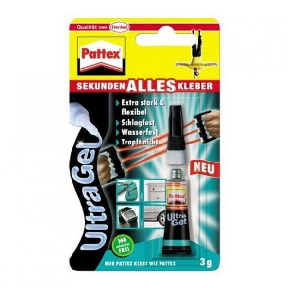 Pattex Ultra Gel Elastik Hızlı Yapıştırıcı 3 gr