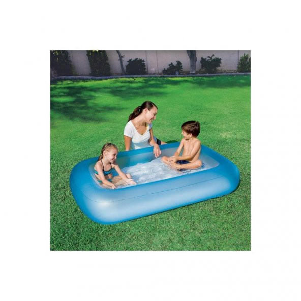 Bestway Şişme Tabanlı Çocuk Havuzu 51115 (164x104x25 cm)-El pompası hediyeli