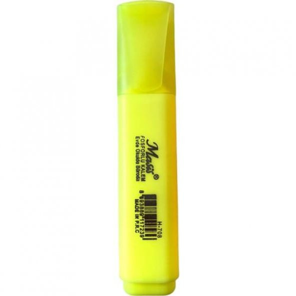 Masis Fosforlu Kalem Sarı 12 Adet - 2