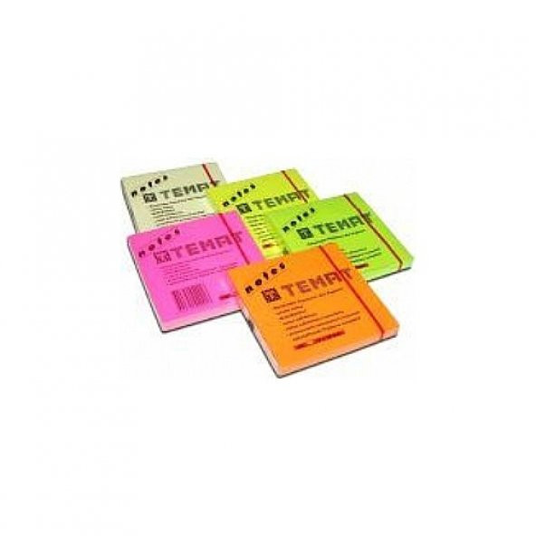 Temat 75 X 75 Mm Fosforlu Yeşil Postit - Yapışkanlı Kağıt