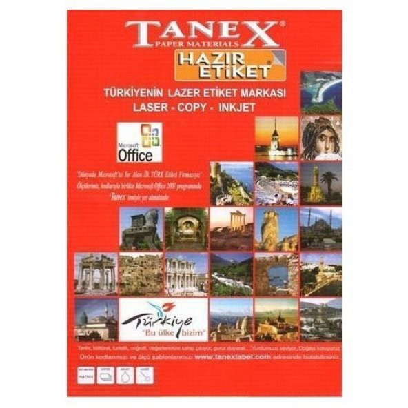 Tanex Tw-2312 Etiket 70 X 70Mm