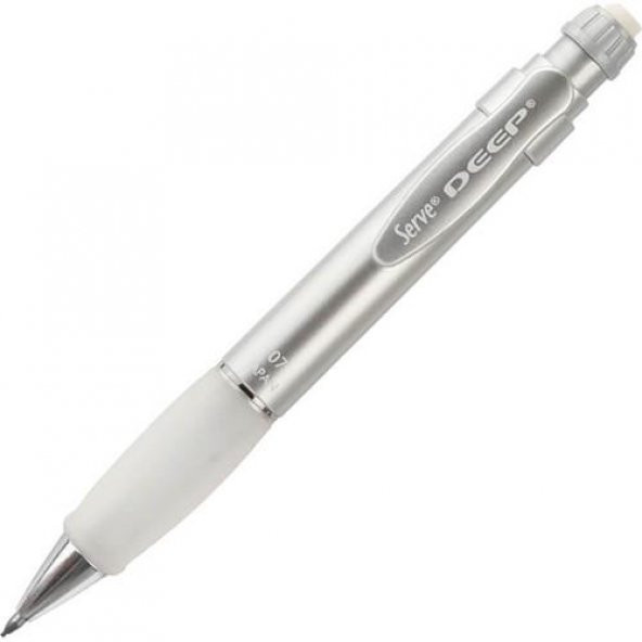Serve Deep Mekanik Uçlu Kalem 0.7 mm Metalik Gri