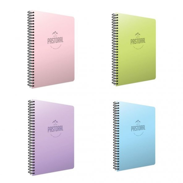 Gıpta Pastoral 120 Yp. A4 Spiralli Pp. Kapak Defter Seti Çiz. 4lü