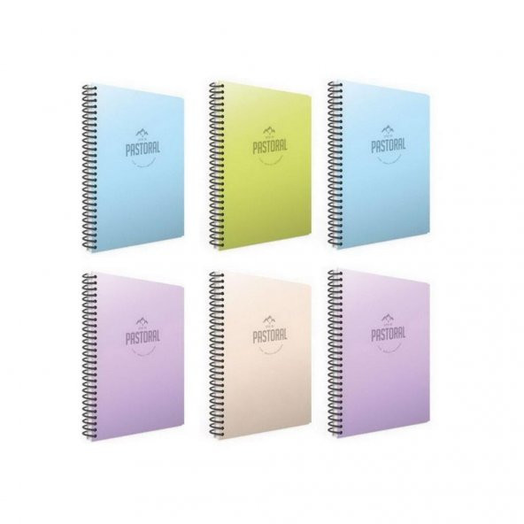 Gıpta Pastoral 120 Yp. A4 Spiralli Pp. Kapak Defter 3 Kareli + 3 Çizgili