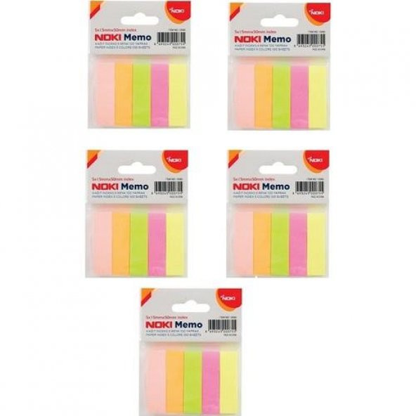Noki İndeks 5 Renk 100Yp 5li Paket