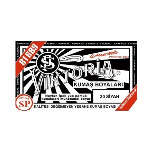 Viktoria Kumaş Boyası Siyah 2Pk+Fiske Sabitleme 1Pk ürün görseli 1