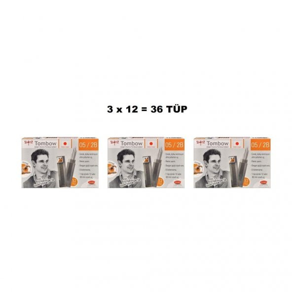 Tombow Klasik Tüp 0.5 mm 2B 36lı
