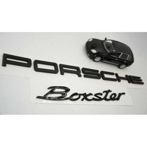 Porsche Boxster Bagaj 3M 3D ABS Yazı Logo Amblem Seti - 2