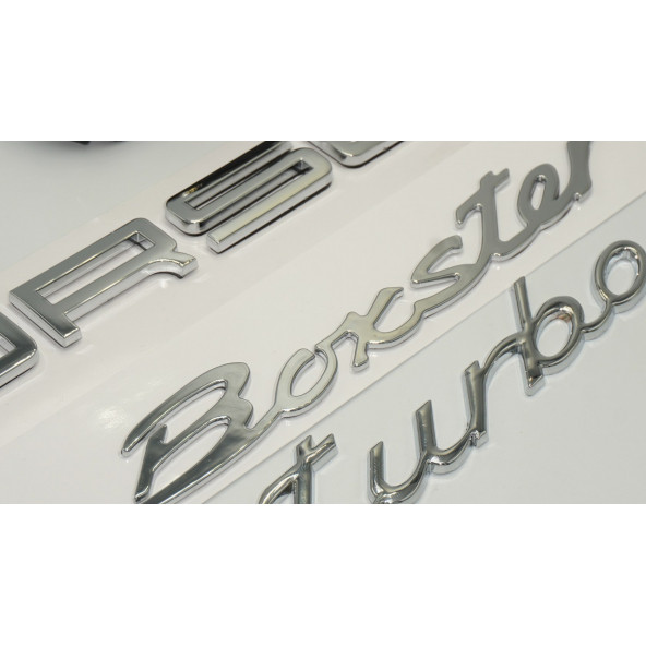 Porsche Boxster Turbo Bagaj 3M 3D ABS Yazı Logo Amblem Seti - 3