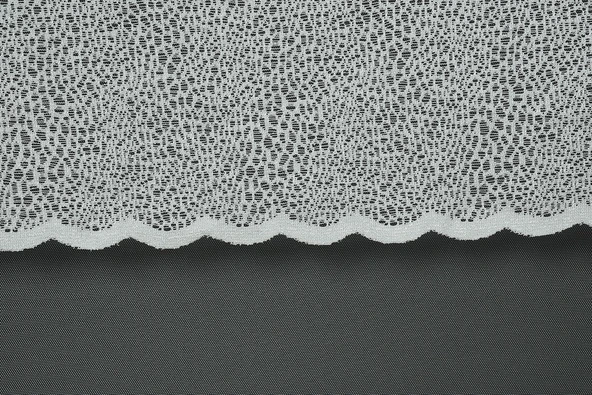 MİKRO MODEL KIRIK BEYAZ RENK TEK KANAT Hazır dikilmiş Pileli Fon Perde 300*260 cm - Resim 3