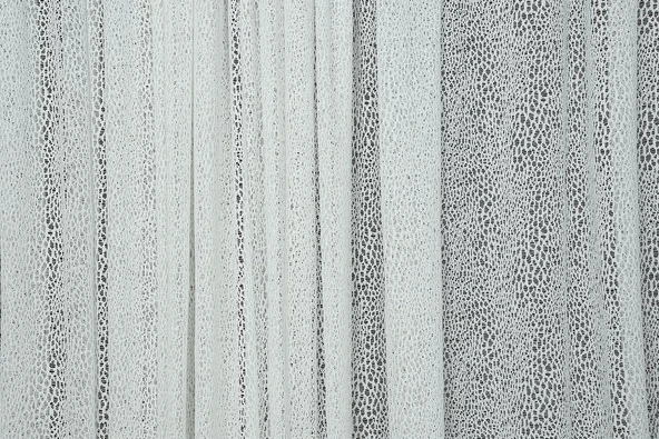 MİKRO MODEL KIRIK BEYAZ RENK TEK KANAT Hazır dikilmiş Pileli Fon Perde 300*260 cm - Resim 2