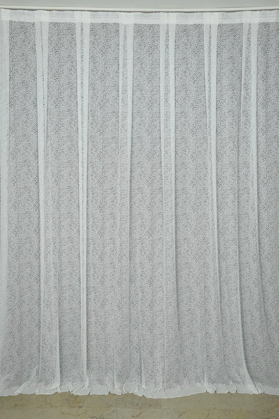 MİKRO MODEL KIRIK BEYAZ RENK TEK KANAT Hazır dikilmiş Pileli Fon Perde 300*260 cm ürün görseli