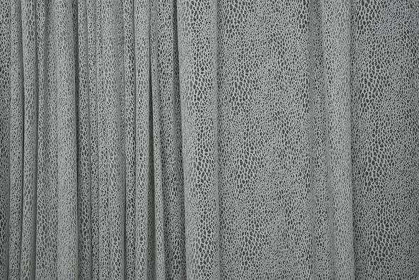 MİKRO MODEL GRİ RENK TEK KANAT Hazır dikilmiş Pileli Fon Perde 300*260 cm - Resim 3