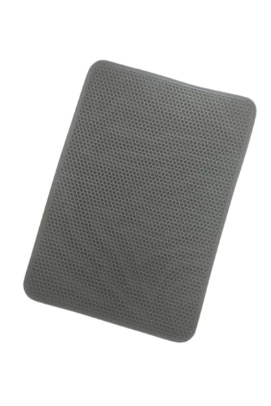 60x42 Cm Elekli Kedi Tuvalet Önü Paspası Kedi Paspası Siyah - 2