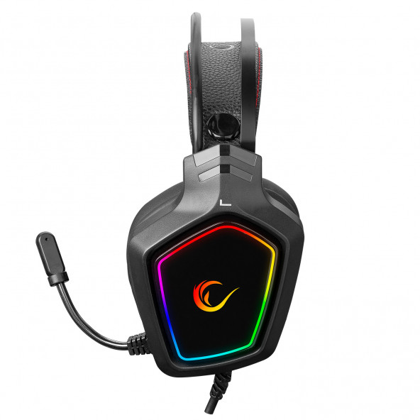 Rampage X-RANGER Siyah 7.1 Surround Sound System RGB Ledli Mikrofonlu Oyuncu Kulaklığı - 4