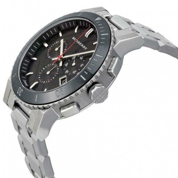 Burberry The City BU9380 Chronograph Paslanmaz Çelik Erkek Kol Saati - 8