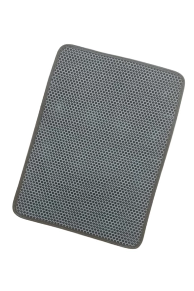 60x42 Cm Elekli Kedi Tuvalet Önü Paspası Kedi Paspası GRİ - Resim 2