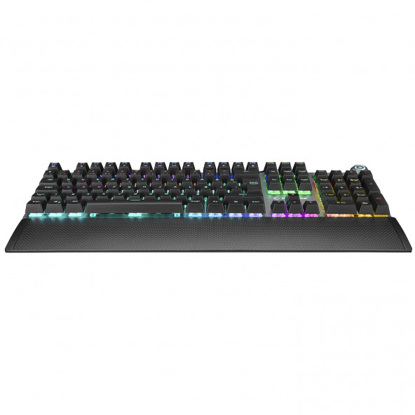 Rampage KB-R28 BLADE PLUS Siyah/Gümüş Gökkuşağı Aydınlatmalı Tam Türkçe Red Switch Mekanik Gaming Klavye - 3