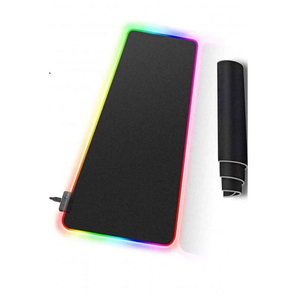 Rampage MP-22 Siyah 3008003mm RGB Ledli Gaming Mouse Pad