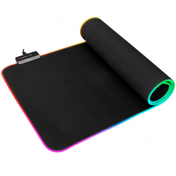 Rampage MP-22 Siyah 3008003mm RGB Ledli Gaming Mouse Pad - 6