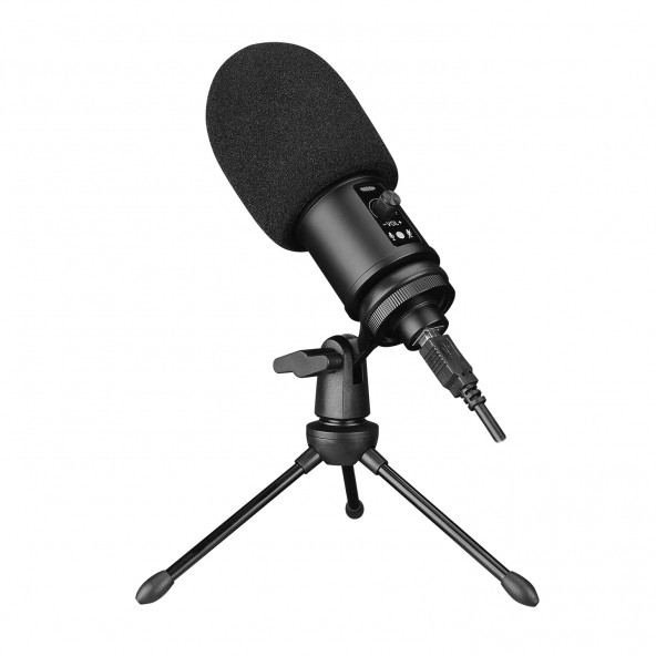 Rampage RA-MP65 X-FUSE Sıyah 1.5M USB Kablo Tripodlu Masaüstü Mikrofon - 3