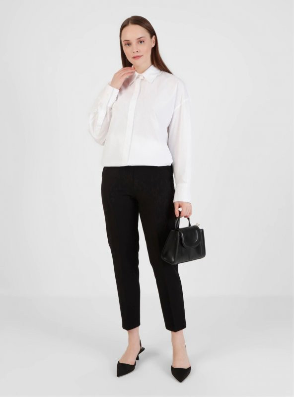 Loren Dar Paça Siyah Renk Pantolon M28116 - 3