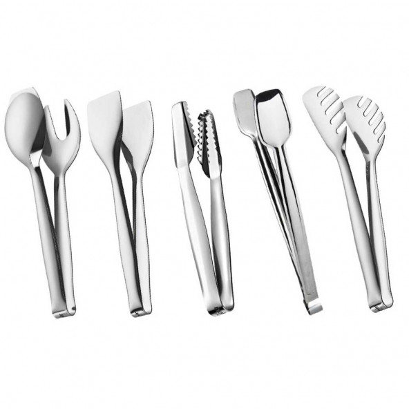 Nehir 5 Parça Çelik Maşa Servis Seti