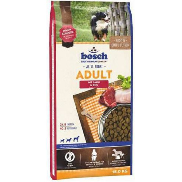 Bosch Tahılsız Adult Lamb Rice Kuzulu Pirinçli 15 kg Yetişkin Köpek Maması