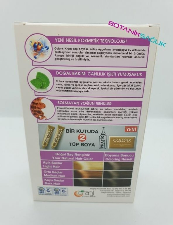 Colorx Saç Boyası İkili Set - 7.1 KOYU KÜLLÜ KUMRAL - Resim 2