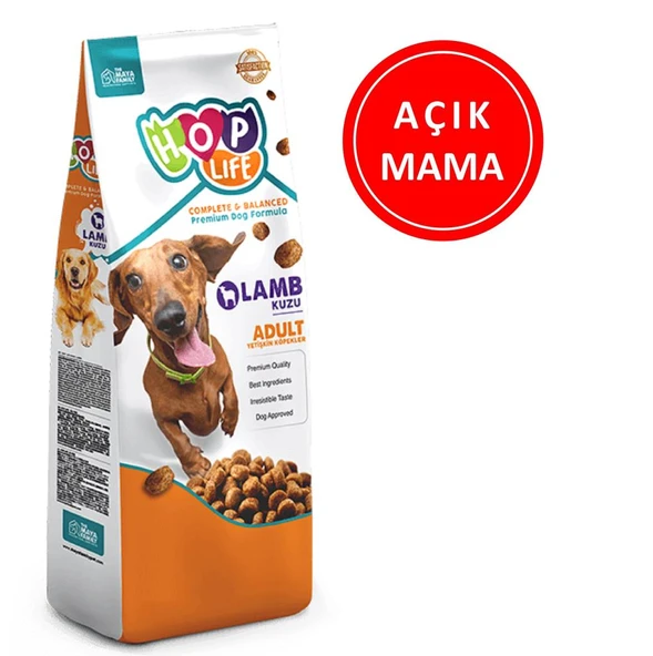 Hop Life Kuzulu Yetişkin Köpek Maması 1 Kg AÇIK ürün görseli 1
