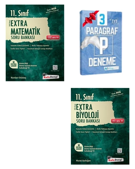 11.Sınıf Extra Matematik ve Biyoloji Soru Bankası