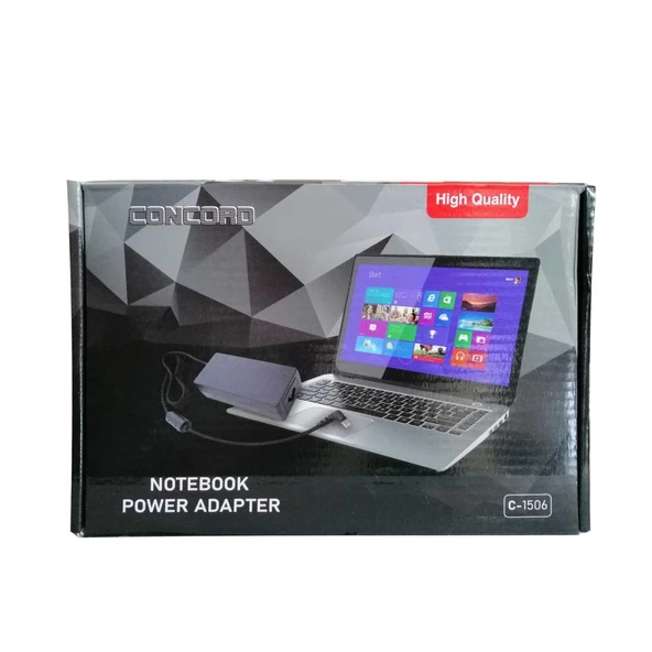 PdaTeknoloji Concord 20V Lenova Notebook Şarj Adaptörü C-1506 - Siyah - 3
