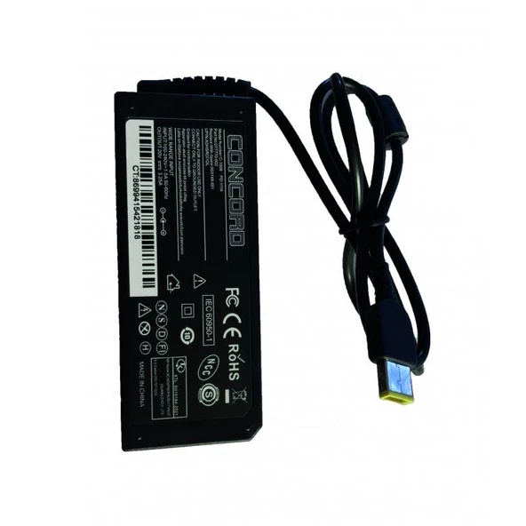 PdaTeknoloji Concord 20V Lenova Notebook Şarj Adaptörü C-1506 - Siyah - 7