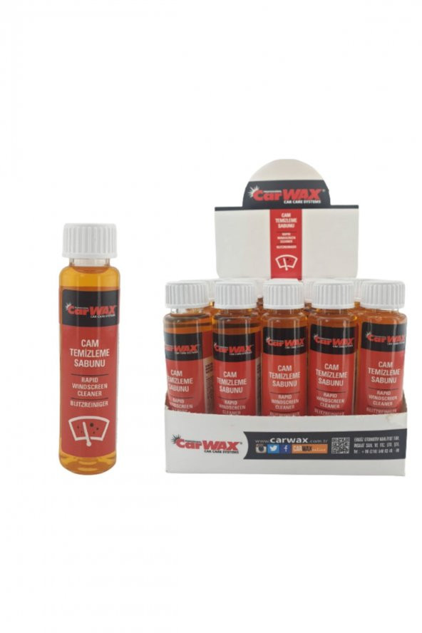 Cam Temizleme Sabunu 25 Adet Standlı