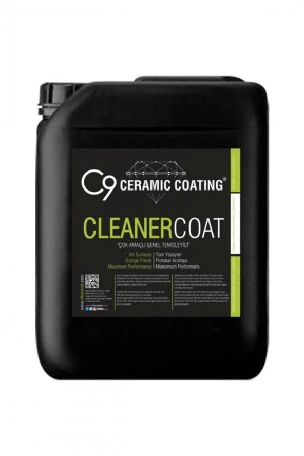 Carwax-c9 Cleaner Coat - Çok Amaçlı Genel Temizleyici 5 lt