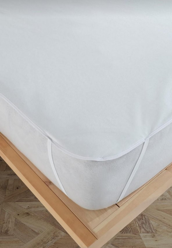 Tek  Kişilik   Sıvı  Geçirmez  Pamuklu   Yatak  Alezi  Yatak  Koruyucu  100 x 200  cm Beyaz  Renk - 2