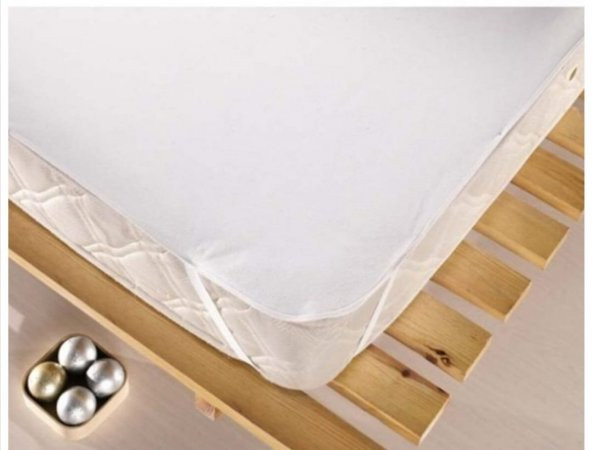 Tek  Kişilik   Sıvı  Geçirmez  Pamuklu   Yatak  Alezi  Yatak  Koruyucu  100 x 200  cm Beyaz  Renk - 5