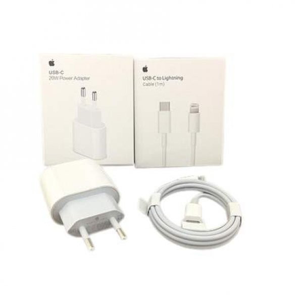 Orjinal Apple iPhone 11 20W Hızlı Şarj Aleti Seti USB-C